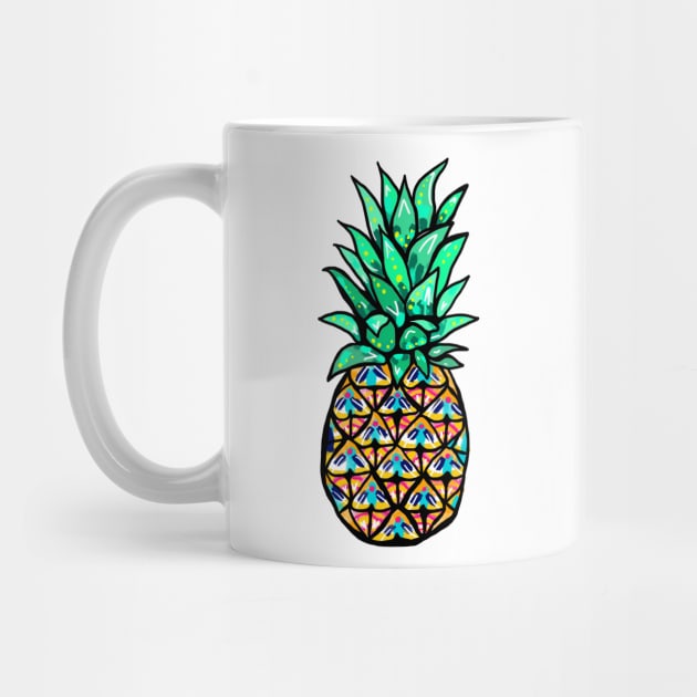 Colorful Pineapple Illustration by aterkaderk